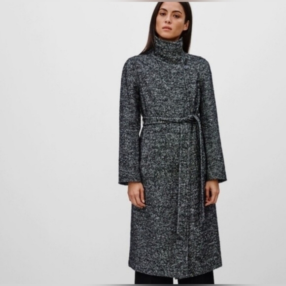 Babaton Gray Light Weight Coat Fabric made in Italy - Picture 3 of 14